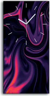 Produktbild von Küche Wohnzimmer Wand Leinwand Uhr Geräuschlos Kunstdruck 30x60 Abstrakte Kunst - weiße Hände