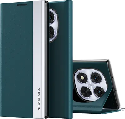Immagine prodotto di Custodia per Xiaomi Redmi Note 14 Pro 5G, Custodia magnetica in Finto cuoio con funzione stand Verde