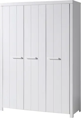 Produktbild von Kleiderschrank Erik MDF Weiß 144x206x58 cm