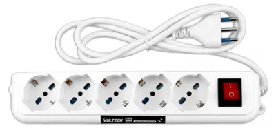 Productafbeelding van Vultech MU-01, 1,5 meter, voor binnen gebruik, Type F, Type L, recht, ABS kunststof