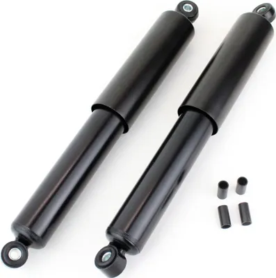 Produktbild von Stoßdämpfer Set 340mm, Federbein mit schwarzer Hülse, Montage hinten, Simson S50, S51, S70, S53, S83, KR50, KR51, SR4-1, SR4-3, SR4-4