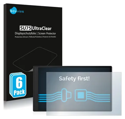 Produktbild von 6x Für Garmin DriveSmart 76 Schutzfolie Savvies Displayschutz Display Schutz Folie Klar Transparent