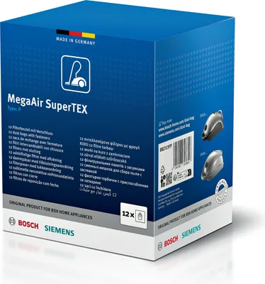 Obrázok produktu pre Siemens VZ123FP, Vrecko na prach, Modrá, Biela, 12 kusov