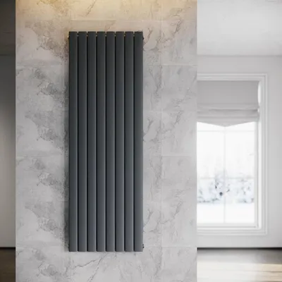 Produktbild von SONNI Paneelheizkörper Vertikal Heizkörper Doppellagig Anthrazit 1800×619mm ohne Heizstab