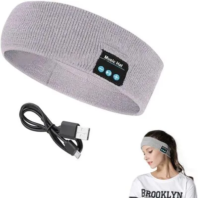 Obrázok produktu pre Bezdrôtové športové slúchadlá s Bluetooth, ultratenké HD stereo reproduktory, ideálne na spanie, cvičenie, beh, jogu, pri nespavosti, cestovanie lietadlom a meditáciu