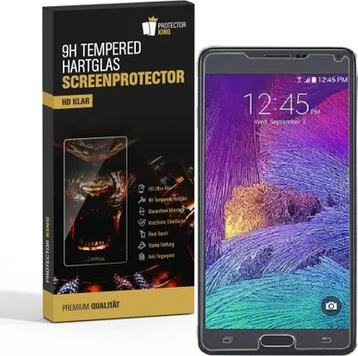 Produktbild von 3x 9H Hartglasfolie für Samsung Galaxy Note 4 Panzerfolie Displayglas HD KLAR Panzerglas Schutzfolie