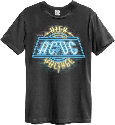 Produktbild von Amplified - "High Voltage Neon" T-Shirt für Herren/Damen Uni GD1568 (M) (Holzkohle)