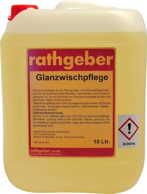Produktbild von Glanzwischpflege / 10,0 L PE-Kanister