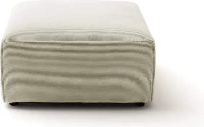 Produktbild von KAWOLA Hocker RANI Polsterhocker Feincord beige