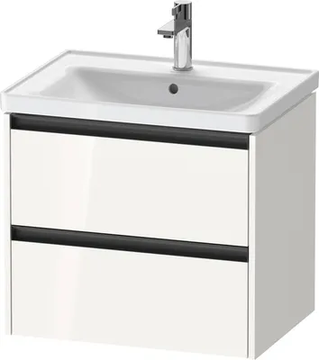 Zdjęcie produktu dla Duravit Ketho.2 - Szafka pod umywalkę 549x634x455 mm, 2 szuflady, biały błyszczący K25282022220000