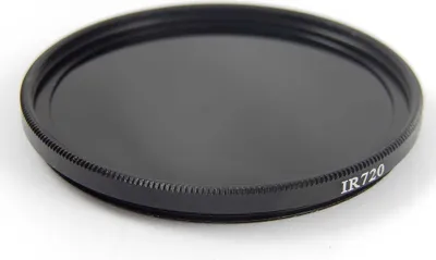 Produktbild von vhbw Universal Infrarot Filter 720nm für Kamera Objektive mit 58mm Filtergewinde - Zirkularer IR-Filter, Schwarz