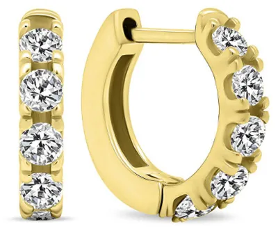 Produktbild von Tiny gold plated rings with clear zircons EA481Y