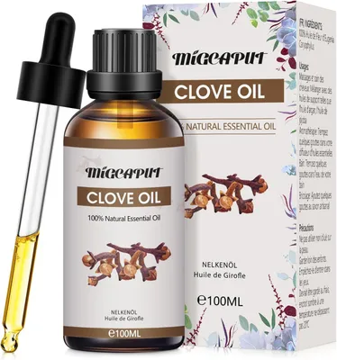 Produktbild von Nelkenöl 100 ml, 100% natürlich, für Diffusor, würziger Duft