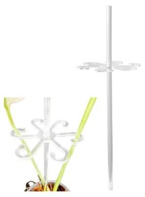 Produktbild von Acryl-Pflanzenstecker, Stielhalter für Pflanzen, Transparente Pflanzenstützpfähle, Kletterpflanzenstütze, Pflanzenstützklammern für Orchideen, Rosen, Blumen, Gemüse und Weinreben