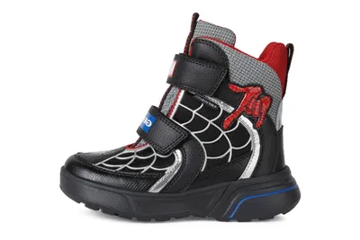 Produktbild von Geox Jungen Winterstiefel 'J Sveggen B.B. Amphibiox' black/red, Kinder:33 EU