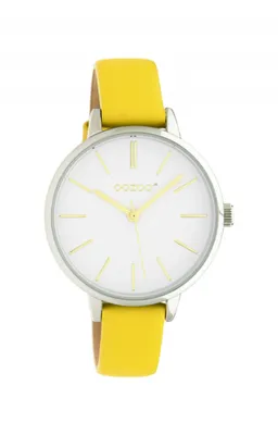 Image de Montre Oozoo jaune en cuir JR312 Junior Enfants-Jeunes Montre à quartz analogique UOJR312