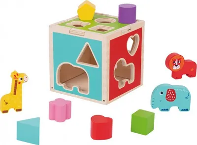 Produktbild von Lernspielzeug Würfelformen und Tiere zur Förderung von Motorik und Denkfähigkeit