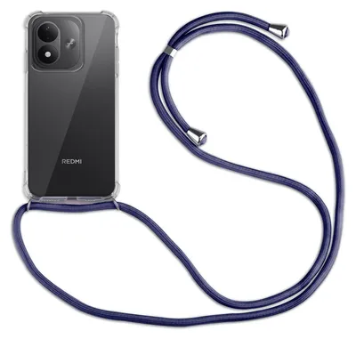 Produktbild von Handykette für Xiaomi Redmi Note 17 (4G / 5G) Hülle mit Band Case Handyhülle mit Kette in Blau