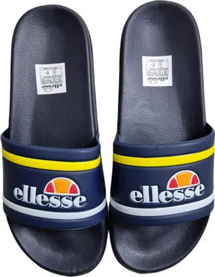 Produktbild von Ellesse Herren Badeschlappen Lion Navy/Gelb Größe 42