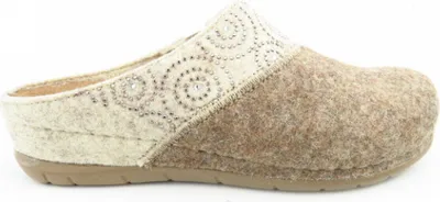 Immagine prodotto di Pantofola da donna Rohde in morbido feltro beige, misura 39