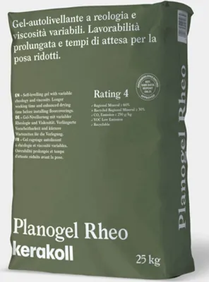 Produktbild von KeraKoll Planogel Rheo Nivelliermasse Ausgleichsmasse innen 1-30 mm 25kg - langer Selbstverlauf, schnell abbindend und trocknend, mit Schwundausgleich