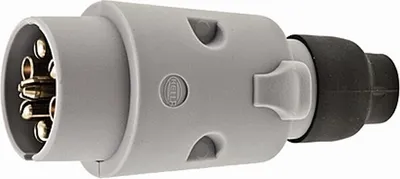 Produktbild von HELLA 8JA 001 930-031 Stecker - 12V - 7-polig - Stecker: Schraubkontakt - weiß