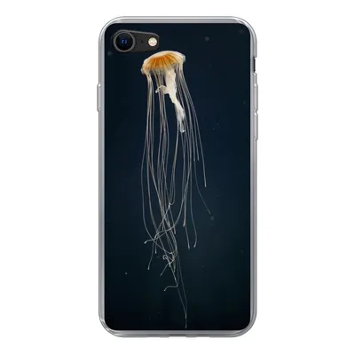 Produktbild von MuchoWow® Handyhülle Schutzhülle Hülle für iPhone 7 Qualle - Meerestier - Tentakel Silikon Softcase Handy Hülle - Kartenhalter