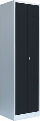 Produktbild von LÜLLMANN Spind anthrazit, lichtgrau 510408, 1 Schließfach 50,0 x 50,0 x 180,0 cm