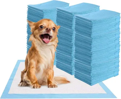 Produktbild von 200 Stück Trainingsunterlagen für Haustier, Puppy Training Pads, Hundepads, Welpenunterlage, hundeklo für zuhause(60x60cm)