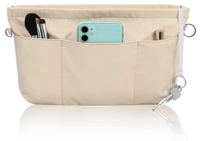 Imagen del producto de Organizador para bolso con llavero y compartimentos