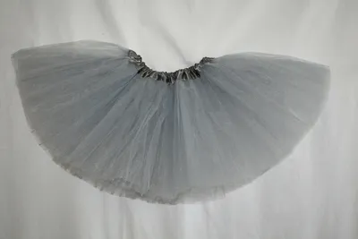 Produktbild von Tütü Tutu Ballettrock Tüllrock Petticoat Ballettkleid Rock Fasching Karneval 3 Lagen 45cm Grau