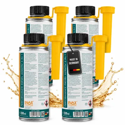 Produktbild von INOX® Performance Diesel Additiv 5 in 1, 4x250ml - Kraftstoffzusatz für Motoren