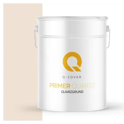 Produktbild von Quarzgrund für Silikonharz-Putz Hellbeige F442 15 kg – Haftgrund für innen & außen, quarzhaltige Grundierung Q-COVER