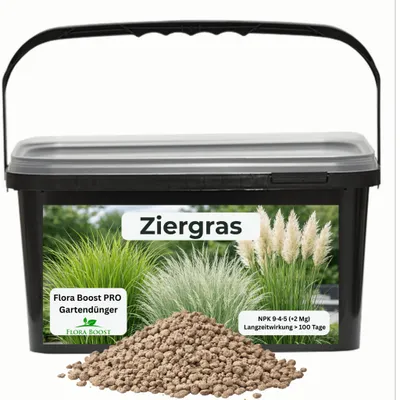 Produktbild von Flora Boost PRO Ziergrasdünger, Langzeitdünger NPK 9-4-5 (+2 Mg), 5 kg