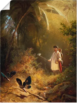 Produktbild von ARTland Poster Der Schmetterlingsfänger Größe: 45x60 cm