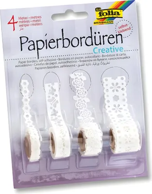 Produktbild von Folia 13802, Weiß, Einfarbig, Papier, 1 m, 4 Stück(e)