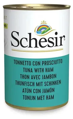 Immagine prodotto di SchesiR Gatto in brodo 140g tonno + prosciutto