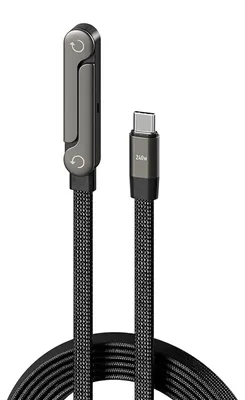 Produktbild von Ladekabel 240 W, Typ C, mit Ständer, für Smartphones