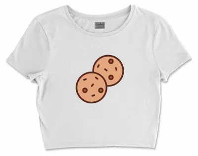 Immagine prodotto di Bona Basics, T-shirt crop basic stampato, donna, 100% cotone, bianco, casual