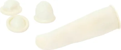 Produktbild von Bergeon 5840-M Fingerlinge, Größe M, Beige, 1440 Stück, Leicht gepudert