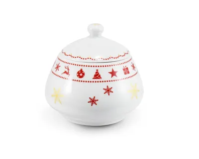 Obrázok produktu pre Vianočný porcelán, cukornička, 0,30 l, český porcelán, Leander