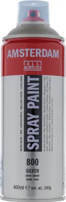 Produktbild von Amsterdam Sprühfarbe Spraydose hochpigmentiert 400 ml Silber 800