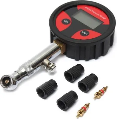 Productafbeelding van 0-200 PSI Digitale LCD-bandendrukmeters voor PSI, BAR, KPA, KGF/cm2