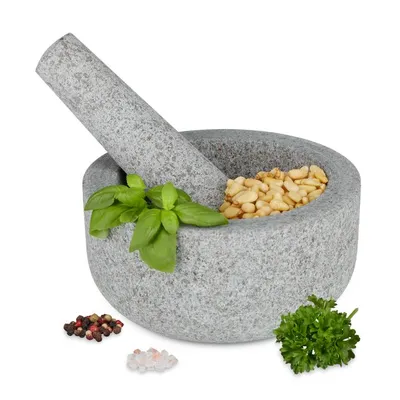 Produktbild von Žulový hmoždíř a pěchovadlo šedé, RD42917