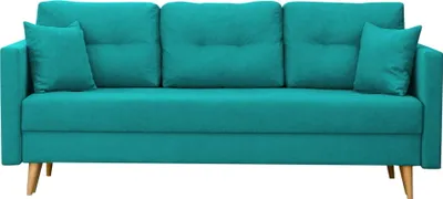 Produktbild von Bonni Lahti, Sofa mit Bettkasten und Schlaffunktion, Schlafsofa, Schlafsofa zum Schlafen, Sofa vom Hersteller, Sofa, Sitzgarnitur (Türkis)