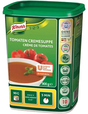 Image de Knorr Soupe tomate crémeuse tomate en gros pour gastro 900g