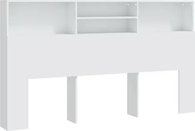 Immagine prodotto di vidaXL Testiera letto con ripiani Bianco 180x19x103,5 cm