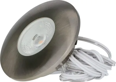 Produktbild von hoftronic LED Einbaustrahler 3W 2700K IP44 Edelstahl flach