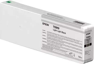 Produktbild von Epson Tintenpatrone UltraChrome HDX/HD light light black  T 55K9