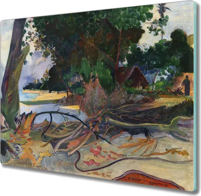 Produktbild von Coloray Schneidebrett Herdabdeckplatte 60x52 cm Kochplattenabdeckung Küchenbrett Hackbrett - Diese BaRuO Gauguin